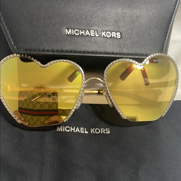 Michael Kors Gold Heart Sunglasses - Picture 12 of 13